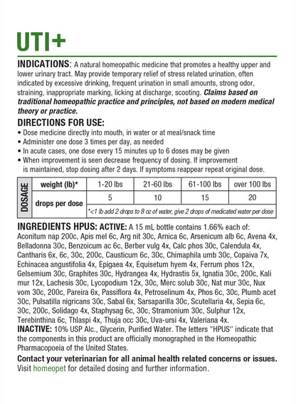 HOMEOPET UTI+ MULTISPECIES