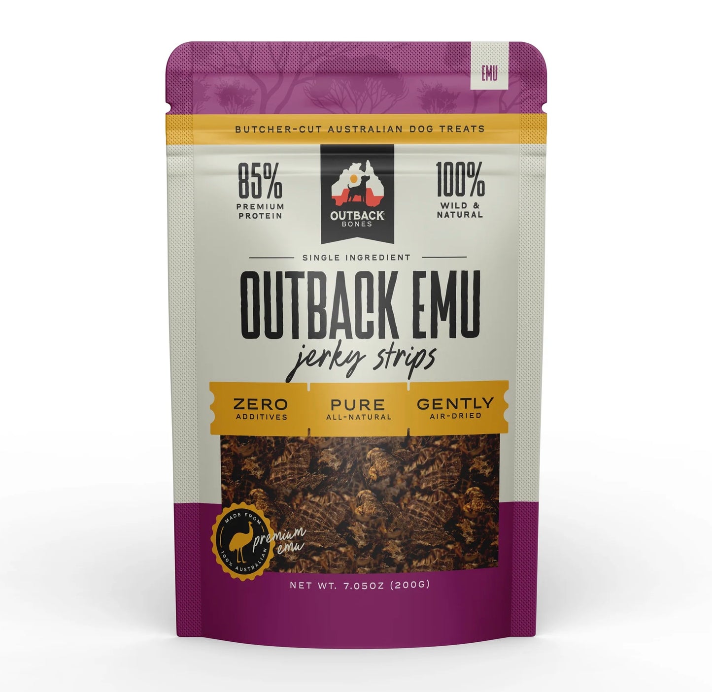 OUTBACK BONES EMU JERKY STRIPS