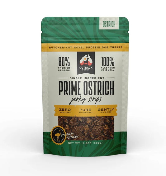 OUTBACK BONES PRIME OSTRICH JERKY STRIPS