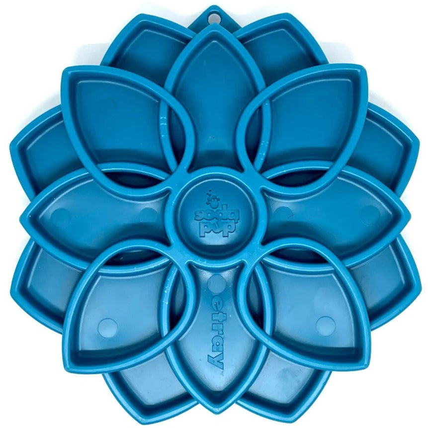 SODAPUP MANDALA DESIGN ETRAY ENRICHMENT TRAY FOR DOGS - BLUE