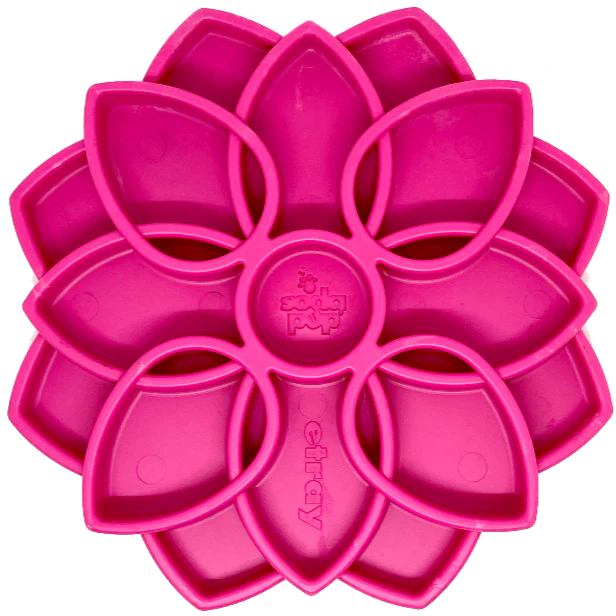 SODAPUP MANDALA DESIGN ETRAY ENRICHMENT TRAY FOR DOGS - PINK