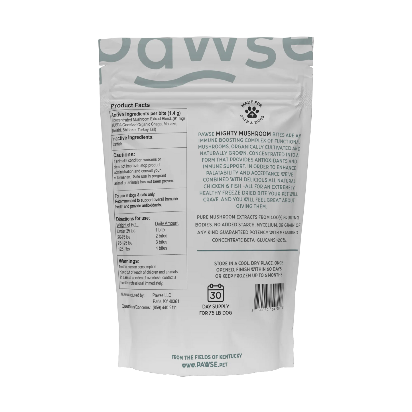 PAWSE MIGHTY MUSHROOMS