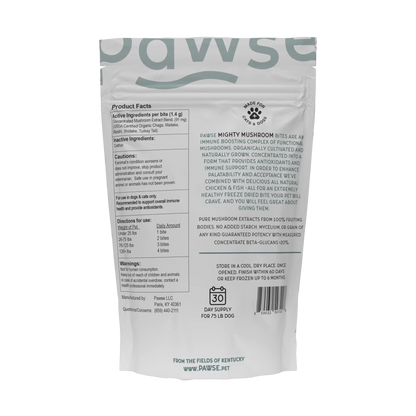 PAWSE MIGHTY MUSHROOMS