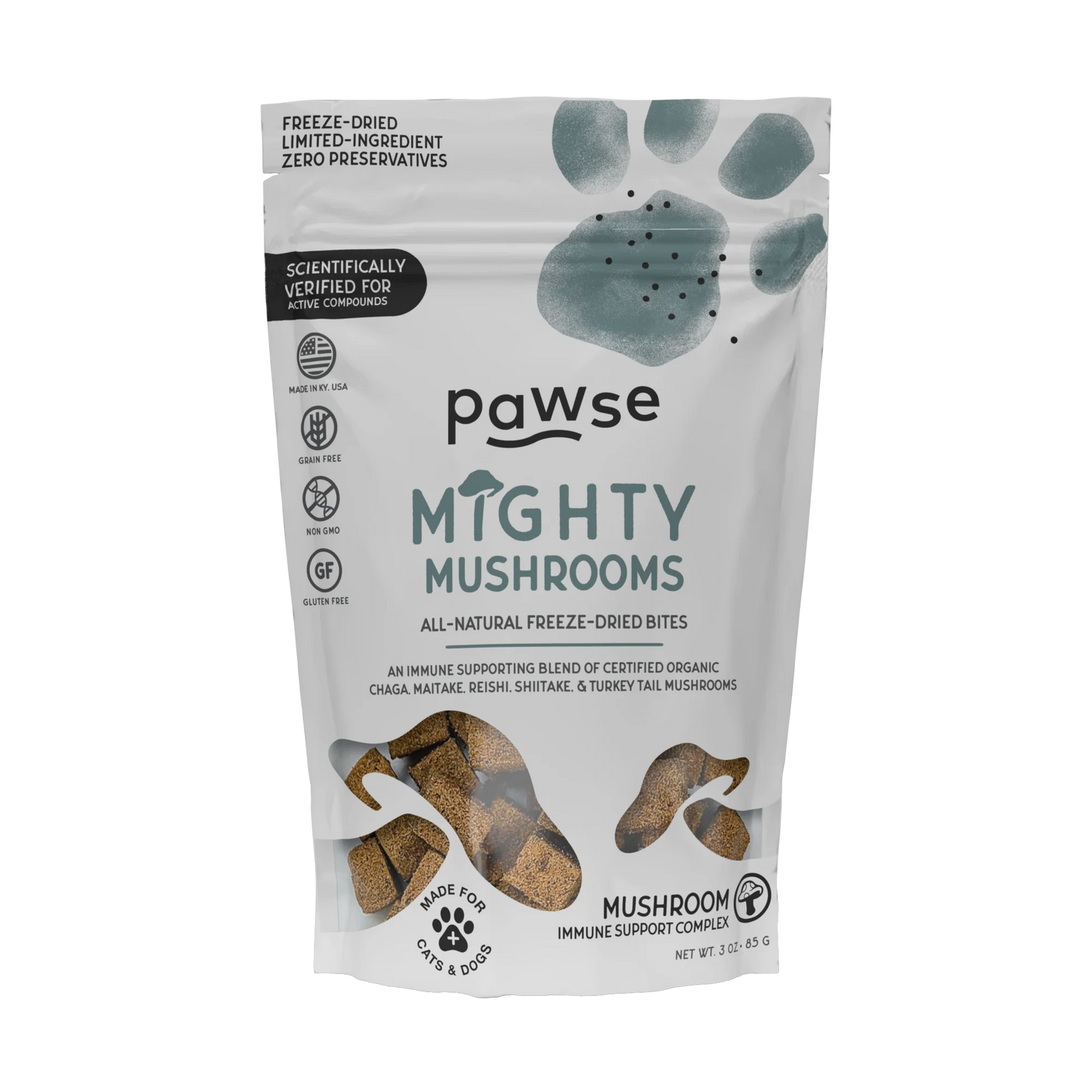 PAWSE MIGHTY MUSHROOMS