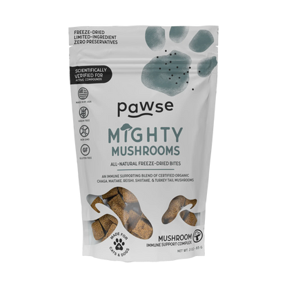 PAWSE MIGHTY MUSHROOMS