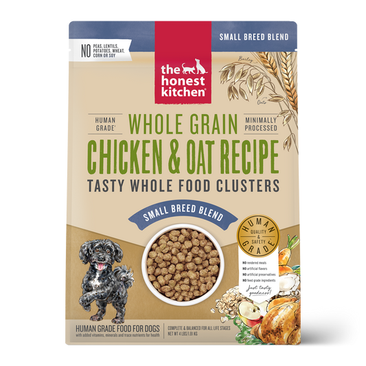 THE HONEST KITCHEN WHOLE GRAIN CHICKEN CLUSTERS-SMALL BREED (4.2 lbs)