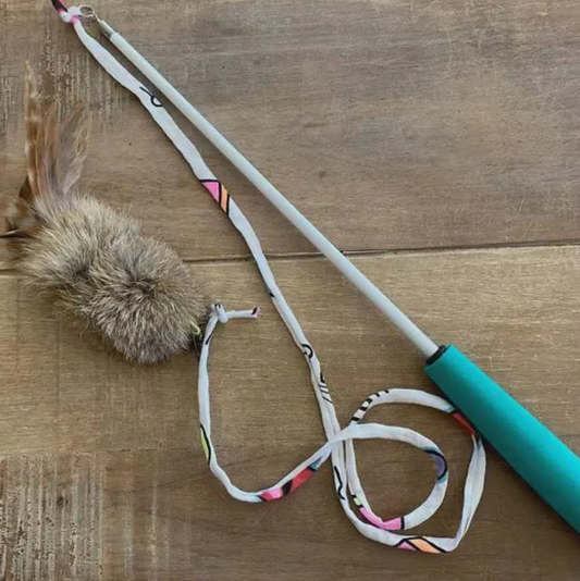 WHISKERS 'N PAWS CAT WAND WITH BIRBIT LURE