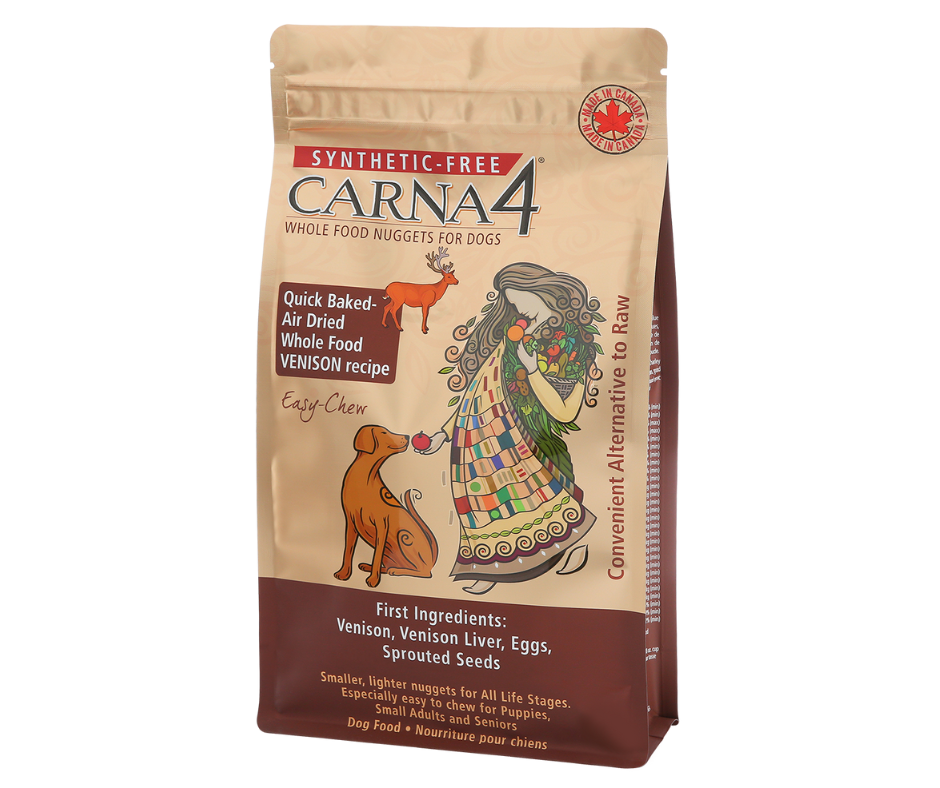 CARNA4 AIR DRIED EASY CHEW VENISON WHOLE FOOD NUGGETS