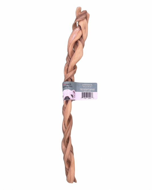 RAWSOMELY HEALTHY PETS BRAIDED LAMB COLLAGEN STICK 12”