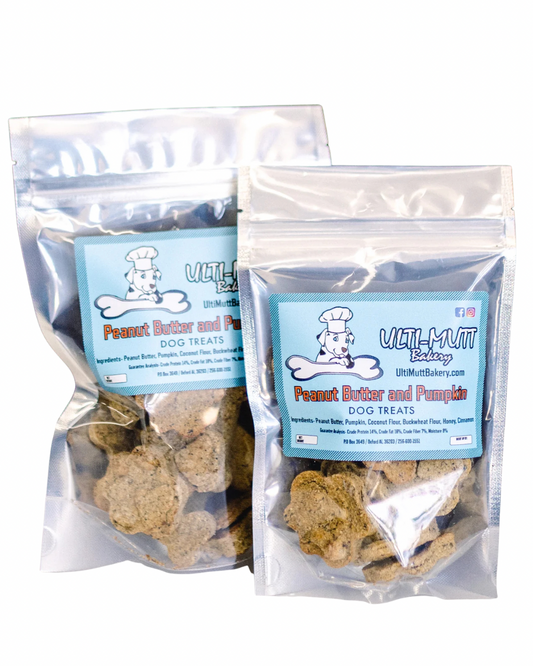 ULTI-MUTT BAKERY PEANUT BUTTER PUMPKIN DOG TREATS