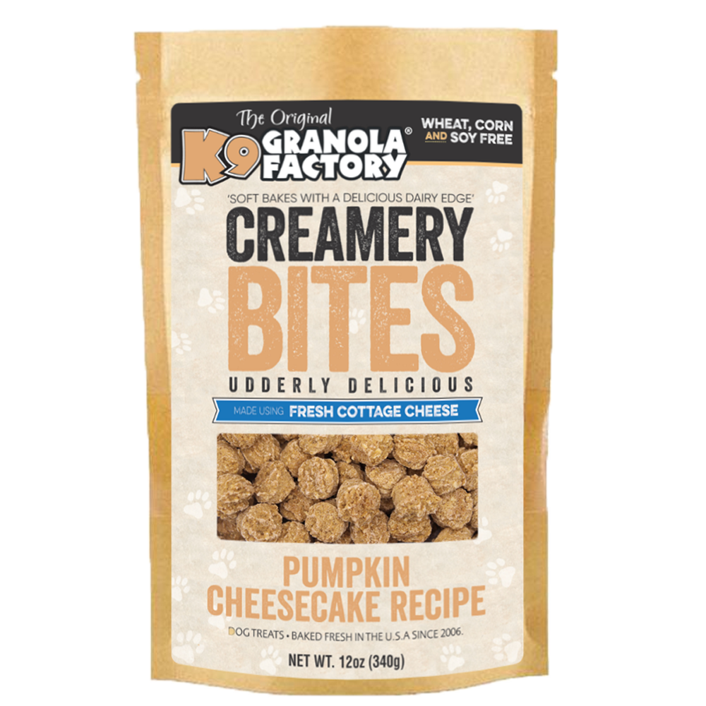 K9 GRANOLA CREAMERY BITES PUMPKIN CHEESECAKE RECIPE