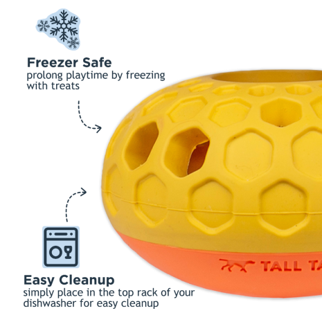 TALL TAILS NATURAL RUBBER BEE HIVE REWARD DOG TOY