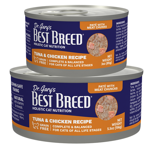 DR. GARY'S BEST BREED GRAIN-FREE WET CAT FOOD: TUNA & CHICKEN RECIPE (Copy)