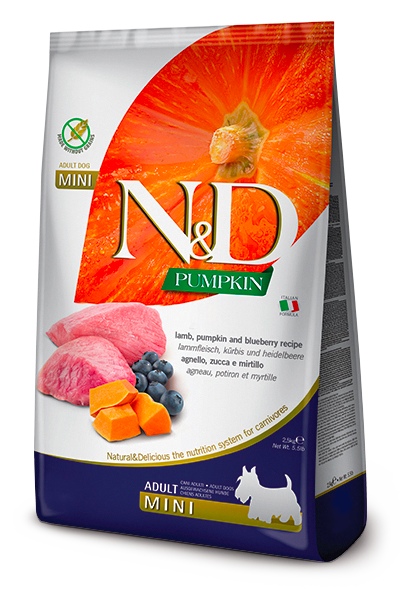 FARMINA N&D DRY DOG FOOD PUMPKIN, LAMB & BLUEBERRY (15.4 LBS)