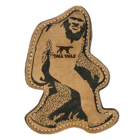 TALL TAILS BIG JUNIOR NATURAL LEATHER DOG TOY: SASQUATCH