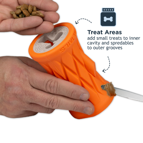 TALL TAILS NATURAL RUBBER TREE TRUNK REWARD DOG TOY