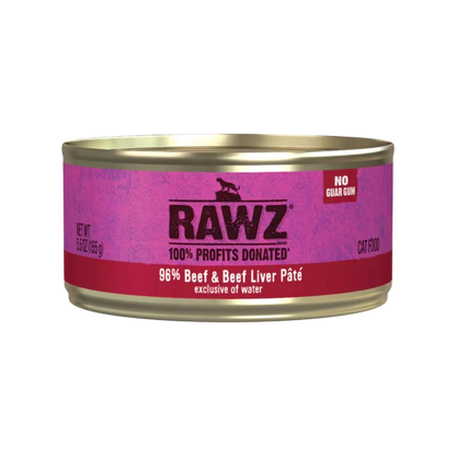 RAWZ BEEF & BEEF LIVER PATE CAT FOOD