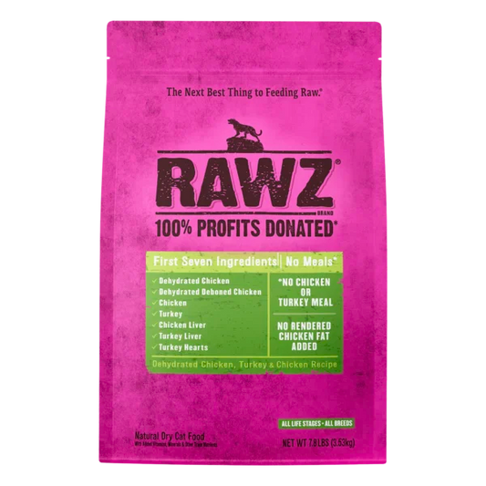 RAWZ CHICKEN, TURKEY & CHICKEN DRY CAT FOOD (7.8 LBS)