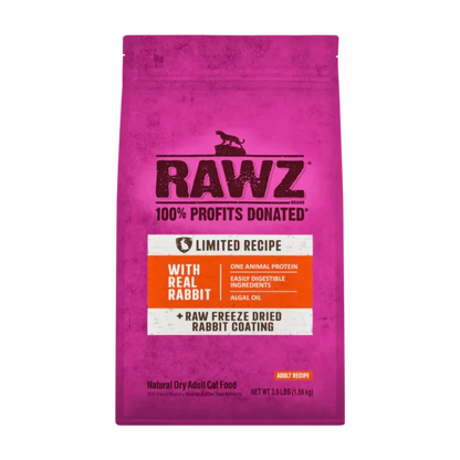 RAWZ REAL RABBIT DRY FOOD FOR CATS (3.5 LBS)