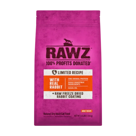 RAWZ REAL RABBIT DRY FOOD FOR CATS (3.5 LBS)