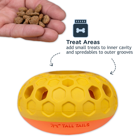 TALL TAILS NATURAL RUBBER BEE HIVE REWARD DOG TOY