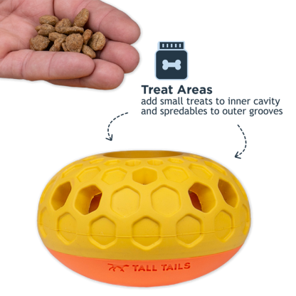TALL TAILS NATURAL RUBBER BEE HIVE REWARD DOG TOY