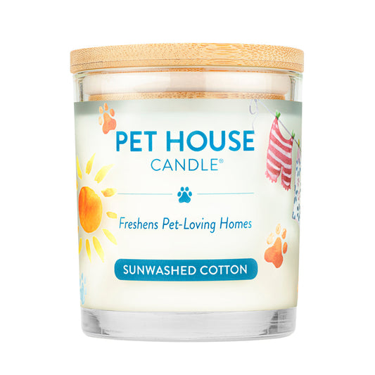 PET HOUSE CANDLES: SUNWASHED COTTON
