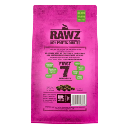 RAWZ CHICKEN, TURKEY & CHICKEN DRY CAT FOOD (1.75 LBS)