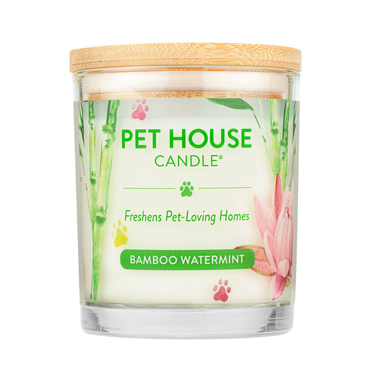 PET HOUSE CANDLES: BAMBOO WATERMINT