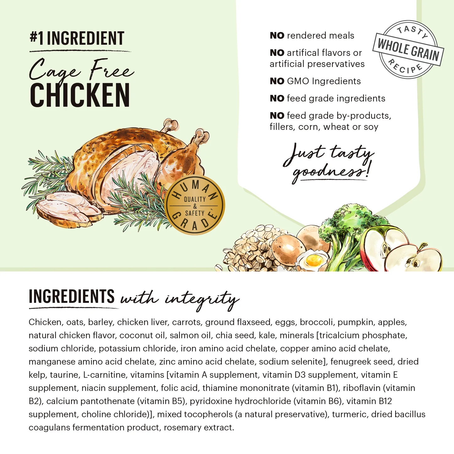 THE HONEST KITCHEN WHOLE GRAIN CHICKEN CLUSTERS-SMALL BREED (1.09 lbs)