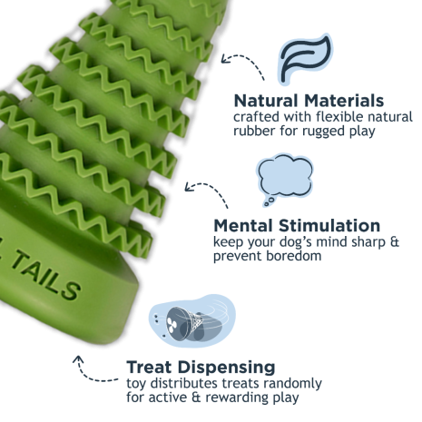 TALL TAILS NATURAL RUBBER EVERGREEN TREE REWARD DOG TOY