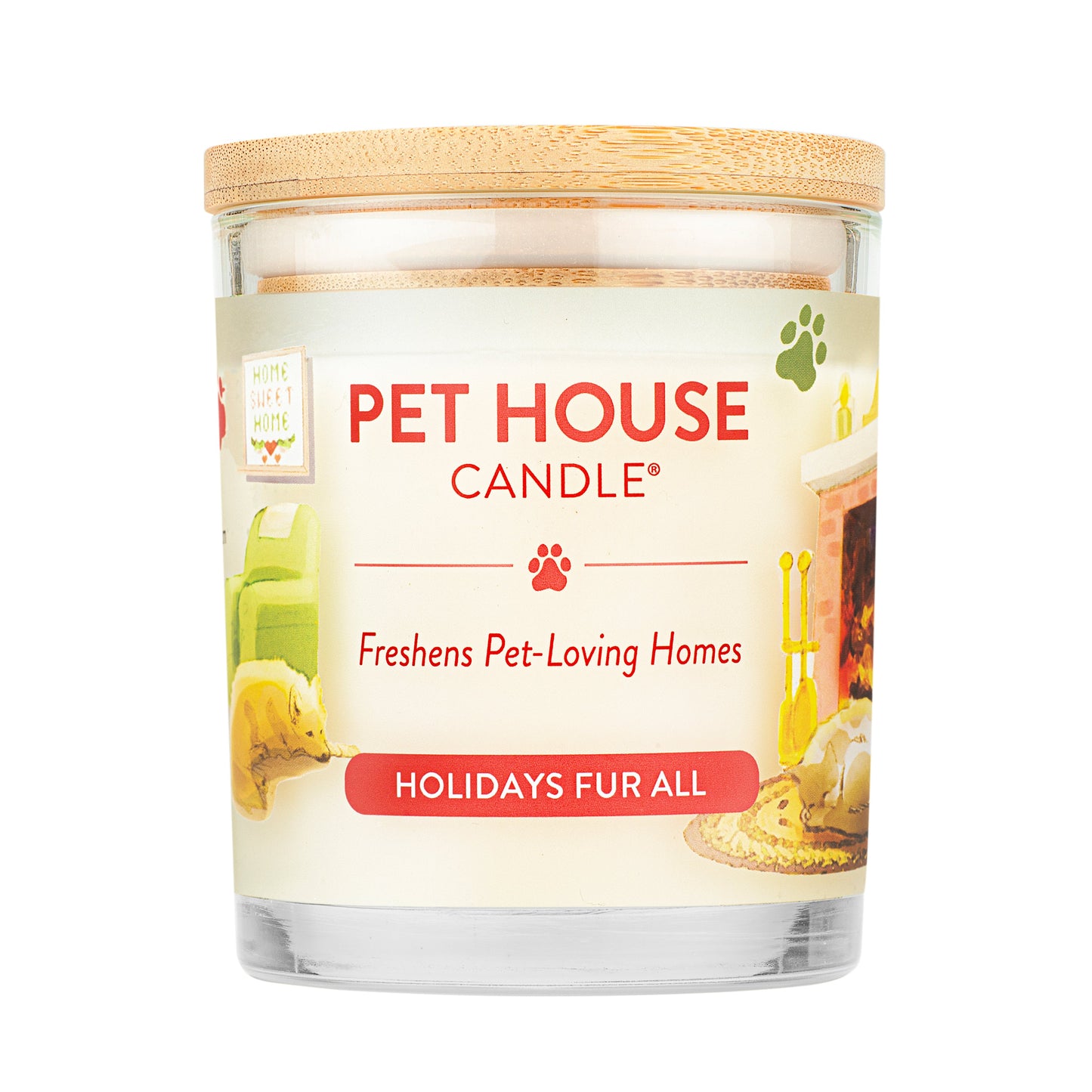 PET HOUSE CANDLES: HOLIDAY FUR ALL