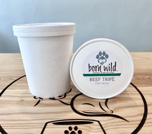 BORN WILD GROUND GREEN BEEF TRIPE TREATS (2 LBS)